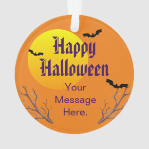 Joyeux Halloween Chauves-Souris Et La Lune
