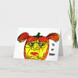 .JOYEUX HALLOWEEN CHÉRI Carte de vacances pliée
