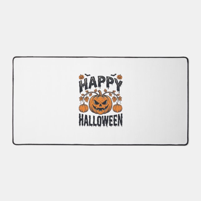 Joyeux Halloween Citrouille Design de Gravure Vint (Recto)