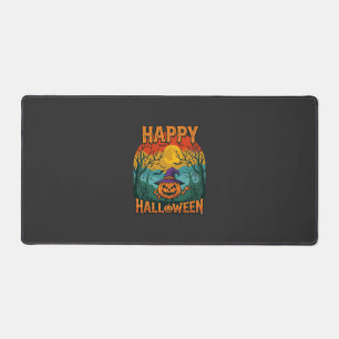 Joyeux Halloween Citrouille Sorcière Chapeau Plein