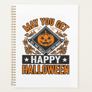 Joyeux Halloween Citrouille Traitements Vintage