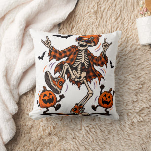 Joyeux Halloween - Coussin de lancer de squelette