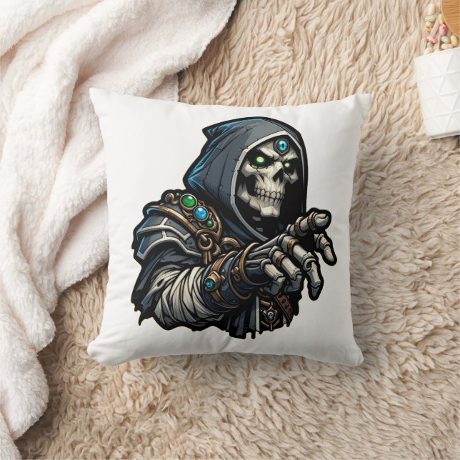 Joyeux Halloween - Coussin de lancer de squelette  (Couverture)