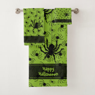 Joyeux Halloween Déplaisant Crawly Spiders Green