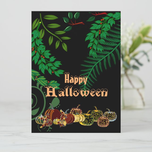 Joyeux Halloween Éffrayant foncé nuit brillant Cit (Debout devant)