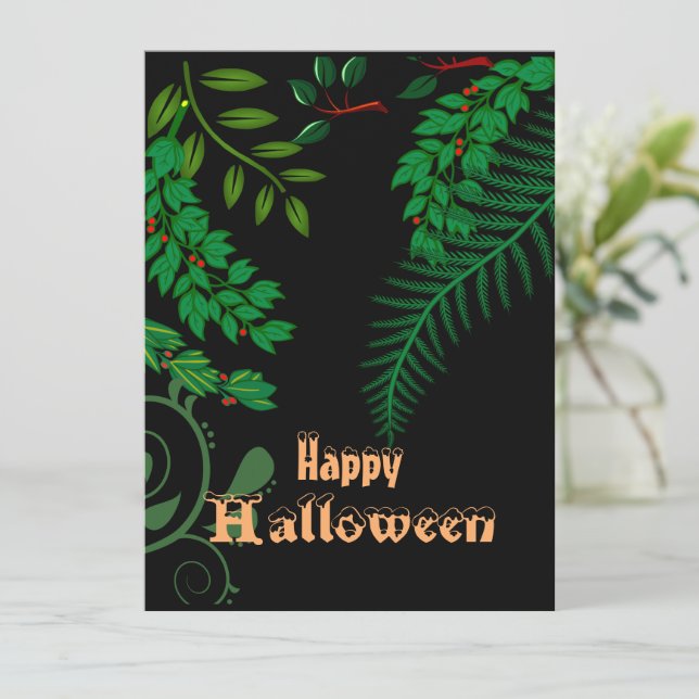 Joyeux Halloween Éffrayante Déplaisante verdure nu (Debout devant)