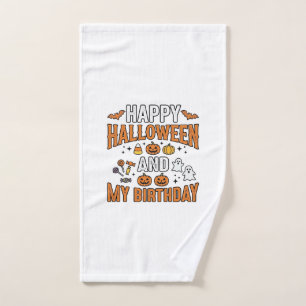 Joyeux Halloween Et Mon Anniversaire Design Vintag