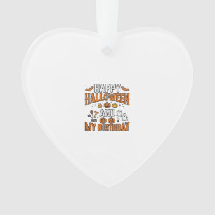 Joyeux Halloween Et Mon Anniversaire Design Vintag