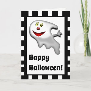 Joyeux Halloween, Fantôme, Carte de vœux Halloween