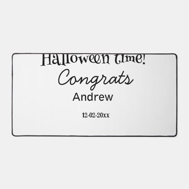 Joyeux Halloween félicitations nom date année dipl (Recto)