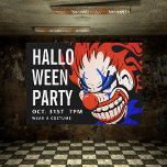 Joyeux Halloween | Fête Invitation Clown effrayant<br><div class="desc">Joyeux Halloween | Fête Invitation Clown effrayant</div>