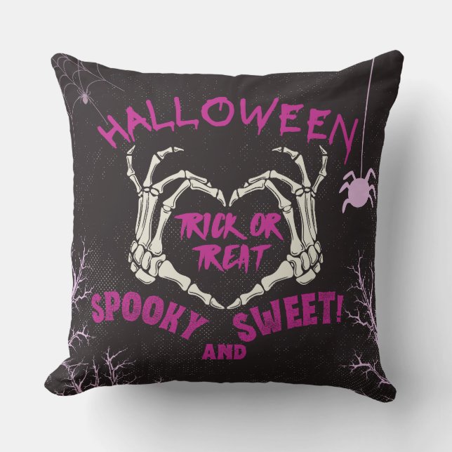 Joyeux Halloween Funny Ghosts Décor Coussin (Recto)