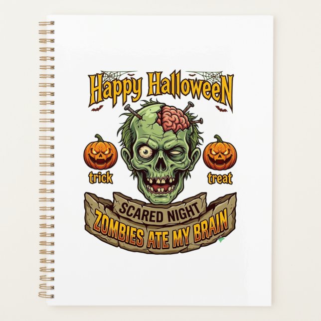 Joyeux Halloween Les Zombies Ont Mangé La Pompe De (Devant)