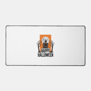 Joyeux Halloween Maison Hantée Graphique Vintage_1