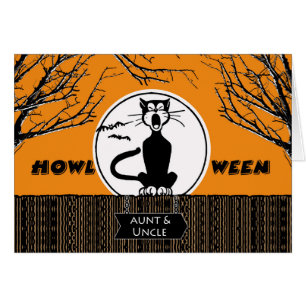Joyeux Halloween pour Tante et Oncle, Chat Scaredy