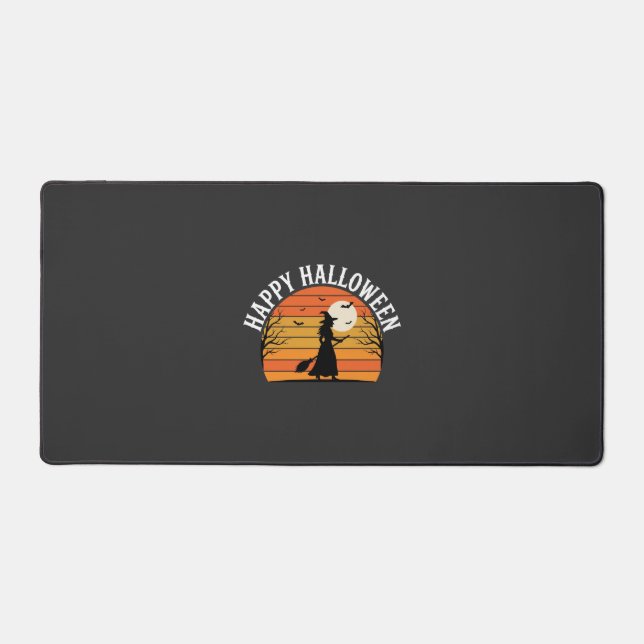 Joyeux Halloween Sorcière Coucher de soleil Design (Recto)