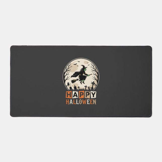 Joyeux Halloween Sorcière Lune Cimetière Conceptio (Recto)