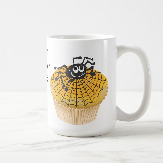 Joyeux Halloween Spider Cupcake Mug (Droite)