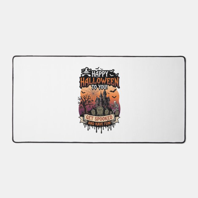 Joyeux Halloween Vous Maison Hantée Squelette Chau (Recto)