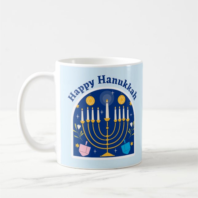 Joyeux Hanoukka Festive Café Mug (Gauche)