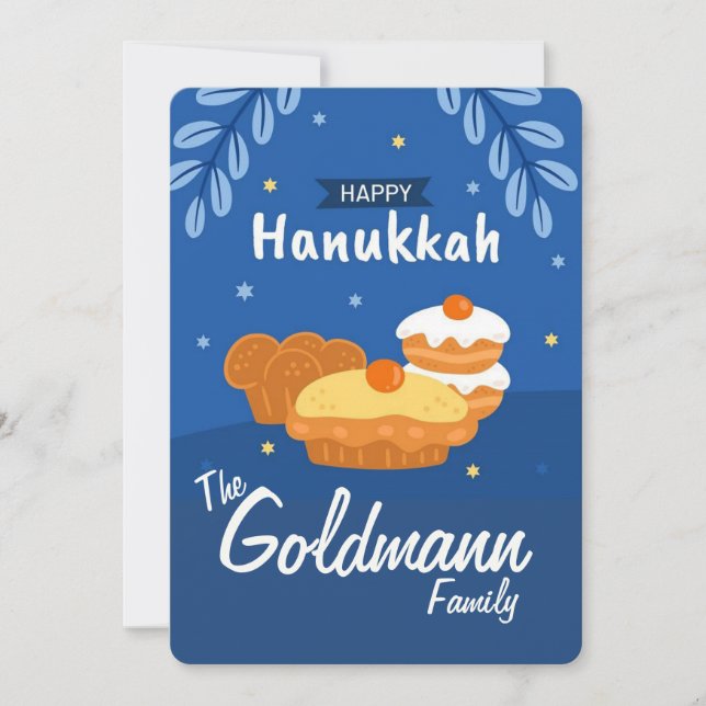 Joyeux Hanukkah  Carte de vacances (Devant)