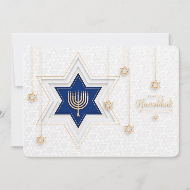 Joyeux Hanukkah Carte de vœux (Devant)