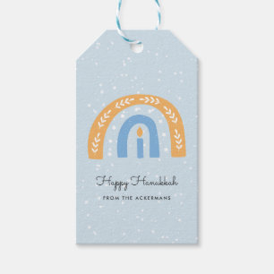Joyeux Hanukkah Étiquettes Cadeaux Hanukkah