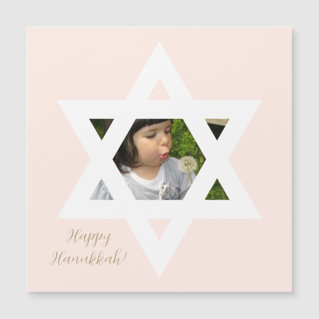 Joyeux Hanukkah Rose Mignon Une Photo  (Devant)
