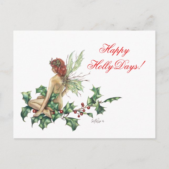 Joyeux HollyDays ! Carte postale Imaginaire Fairy (Devant)