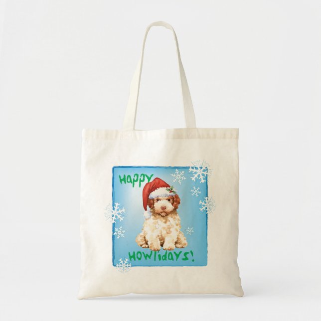 Joyeux Howliday Lagotto Romagnolo Sac fourre-tout (Devant)