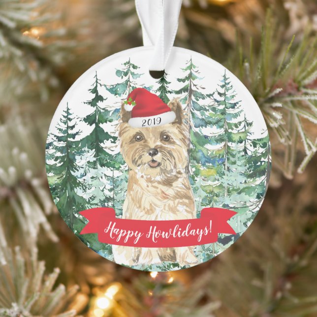 Joyeux Howlidays Cairn Terrier Chien Noël (Arbre)