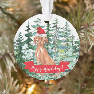 Joyeux Howlidays Christmas Vizsla Hongrois