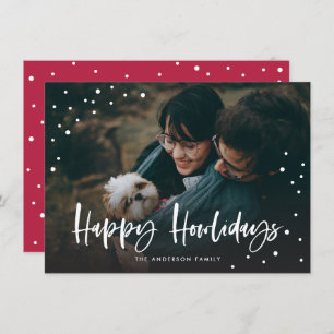 Joyeux Howlidays Dots de neige Chien   Animal