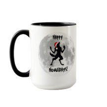 Joyeux Howlidays Funny Werewolf Coffee Mug
