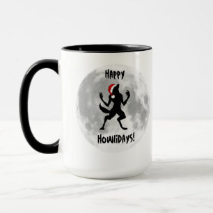 Joyeux Howlidays Funny Werewolf Coffee Mug