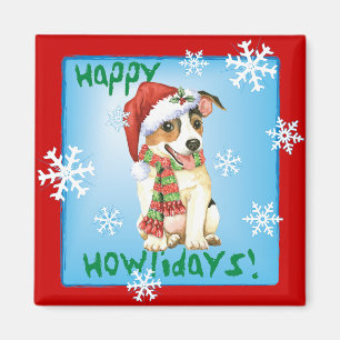 Joyeux Howlidays Jack Russell Terrier Magnet