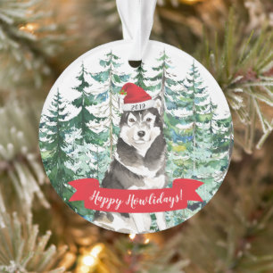 Joyeux Howlidays Malamute Dog Christmas