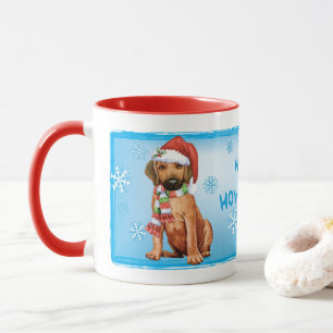 Joyeux Howlidays Rhodesian Ridgeback Mug