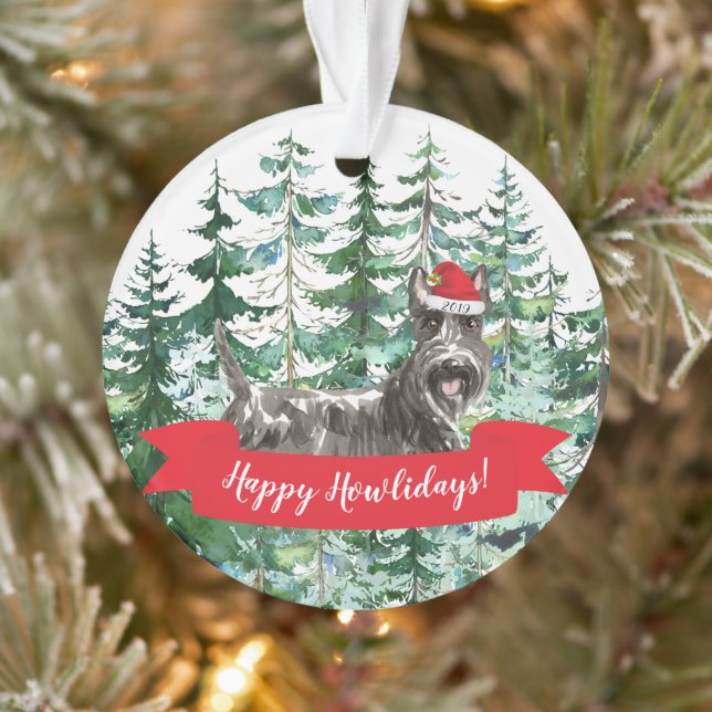Joyeux Howlidays Scottish Terrier Chien Noël (Arbre)