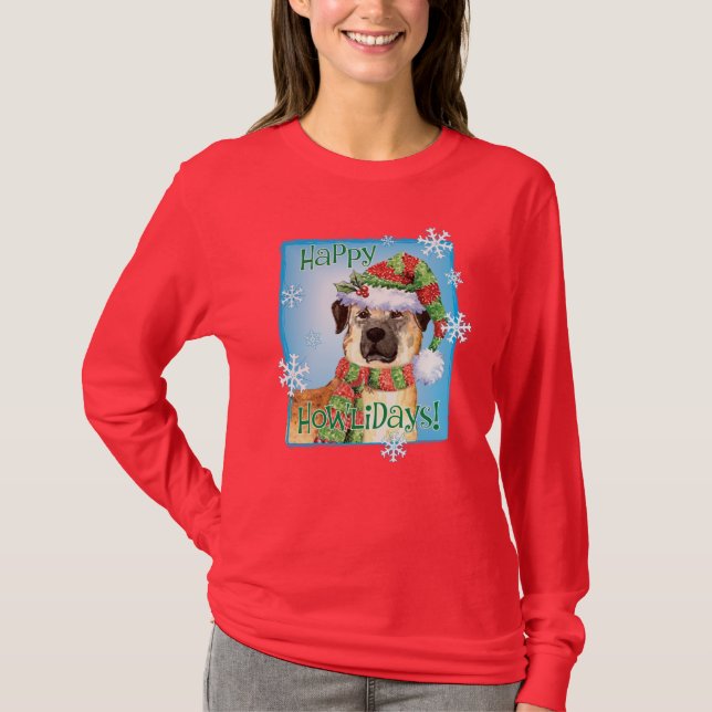 Joyeux Howlidays Shepherd T-Shirt Anatolien (Devant)