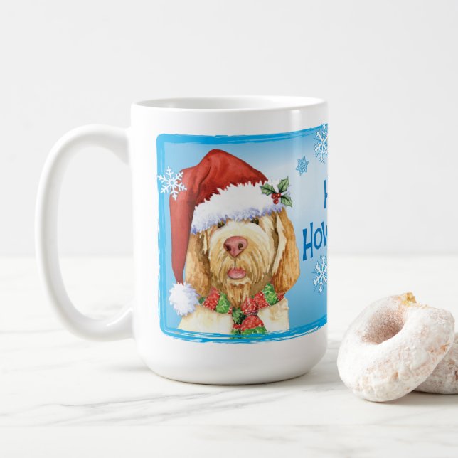 Joyeux Howlidays Spinone Italiano Coffee Mug (Avec donut)