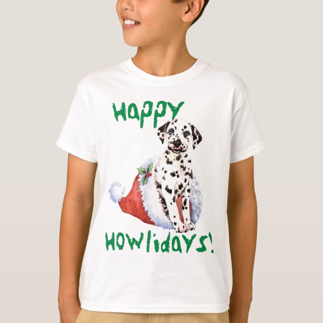 Joyeux Howlidays t-shirt dalmate (Devant)