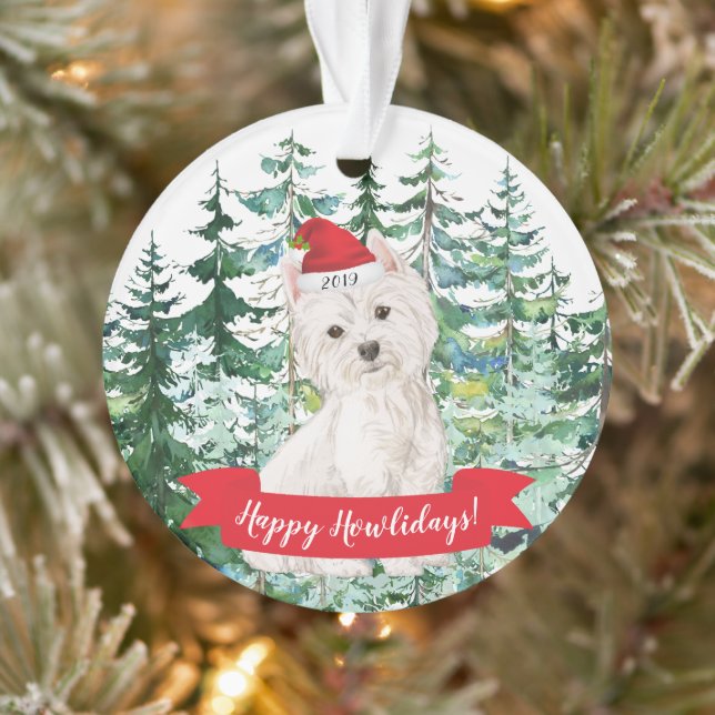 Joyeux Howlidays Westie Chien Noël (Arbre)