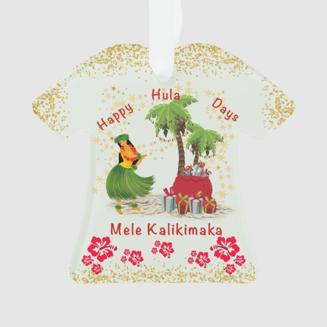 Joyeux Hula Days 2 Ornement de chemise (devant)