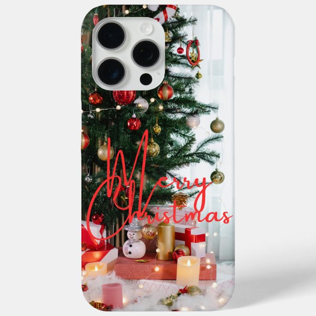 Joyeux iPhone Noël 15 Pro Max Coque (Verso)