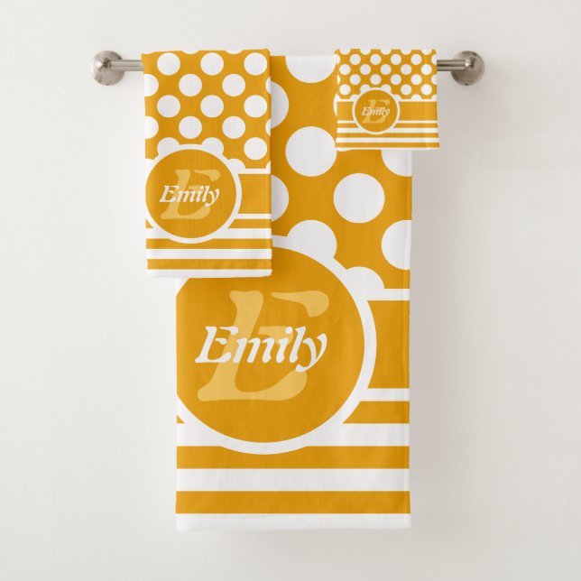 Joyeux Jaune & Blanc Nommé Polka Dot (En situation)