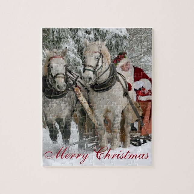 Joyeux jeu de puzzle de Noël (Vertical)