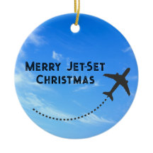 Joyeux Jeu Jet-Set ornement de Noël -Sky