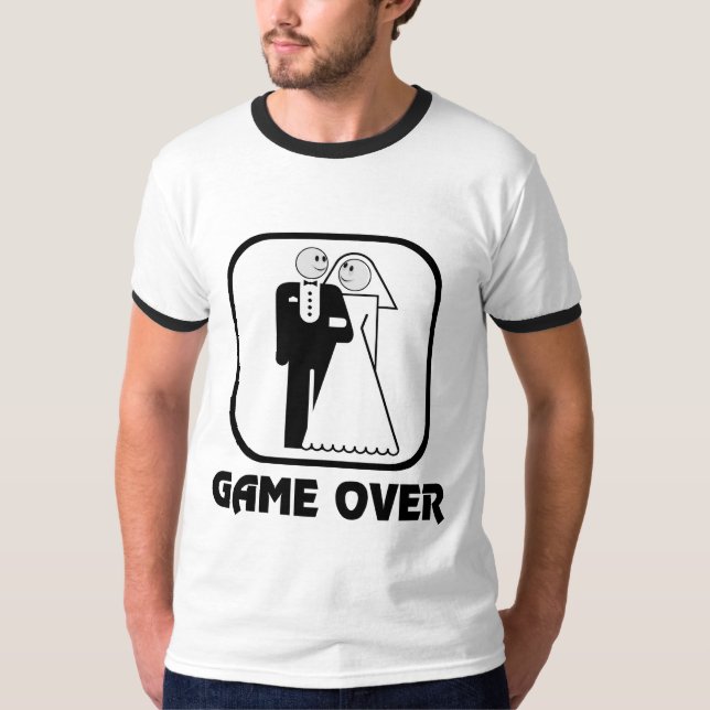 Joyeux jeu Mariage sur le T-shirt Bachelor (Devant)