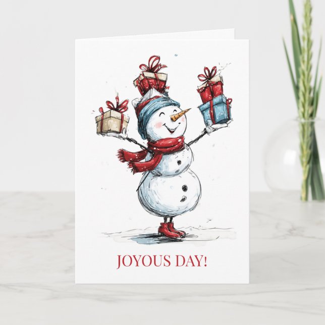 Joyeux Jour ! Carte de Noël (Devant)